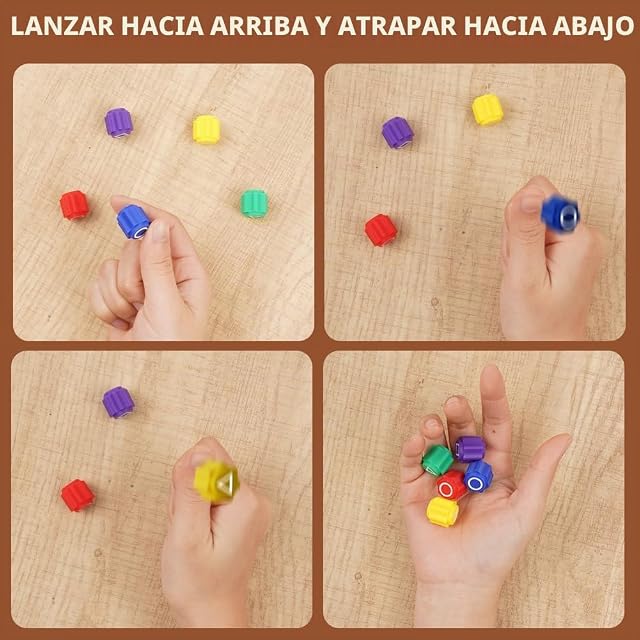 Foto 5 de 8 de Vicloon Juego Coreano Gonggi 5 Piezas Juego de Captura de Piedras Gonggi Korean Game Adultos Stone Catching…