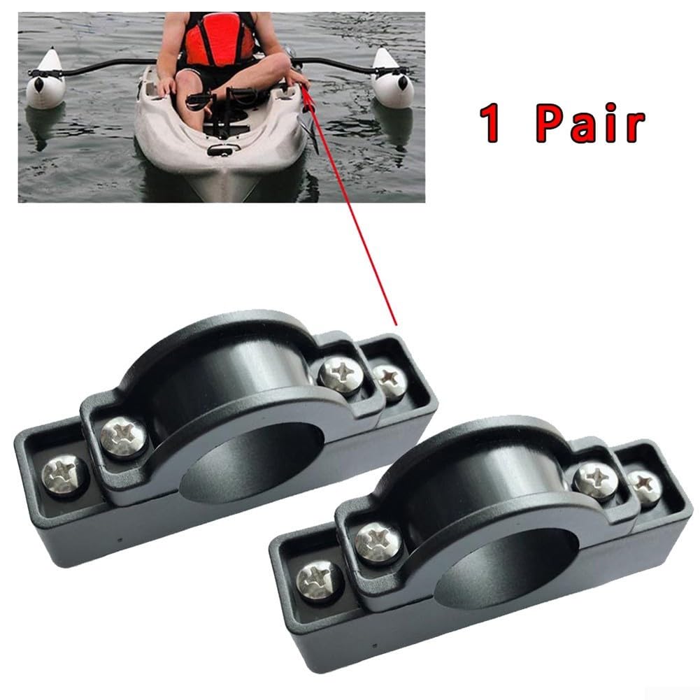 2 x supporti per kayak per canoe e barche, accessorio stabilizzatore galleggiante per fissare pali per kayak lato nylon costruzione