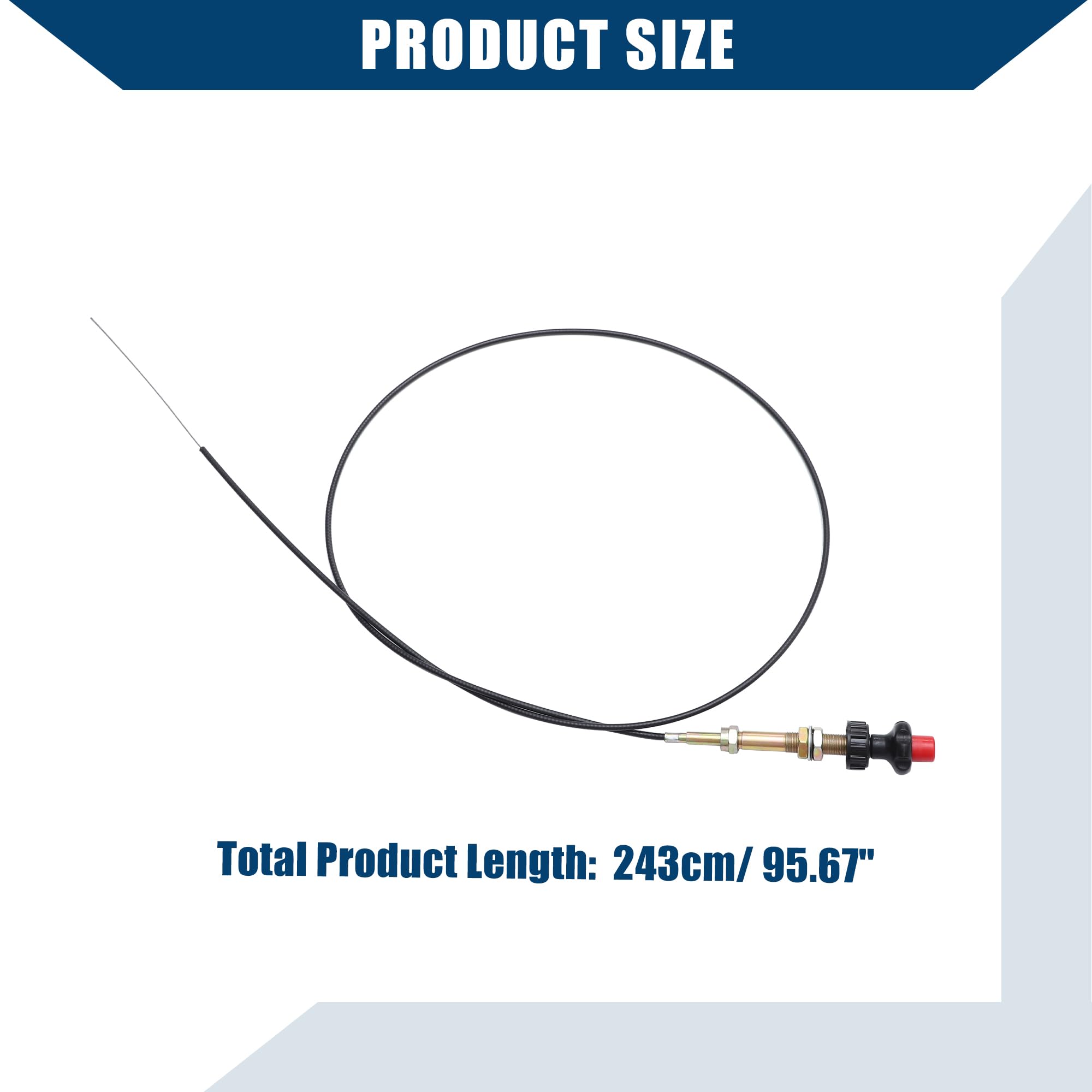QUARKZMAN Universal Acelerador Cable para 10 Pies VCGTX10 Camión/Interior / 1uds