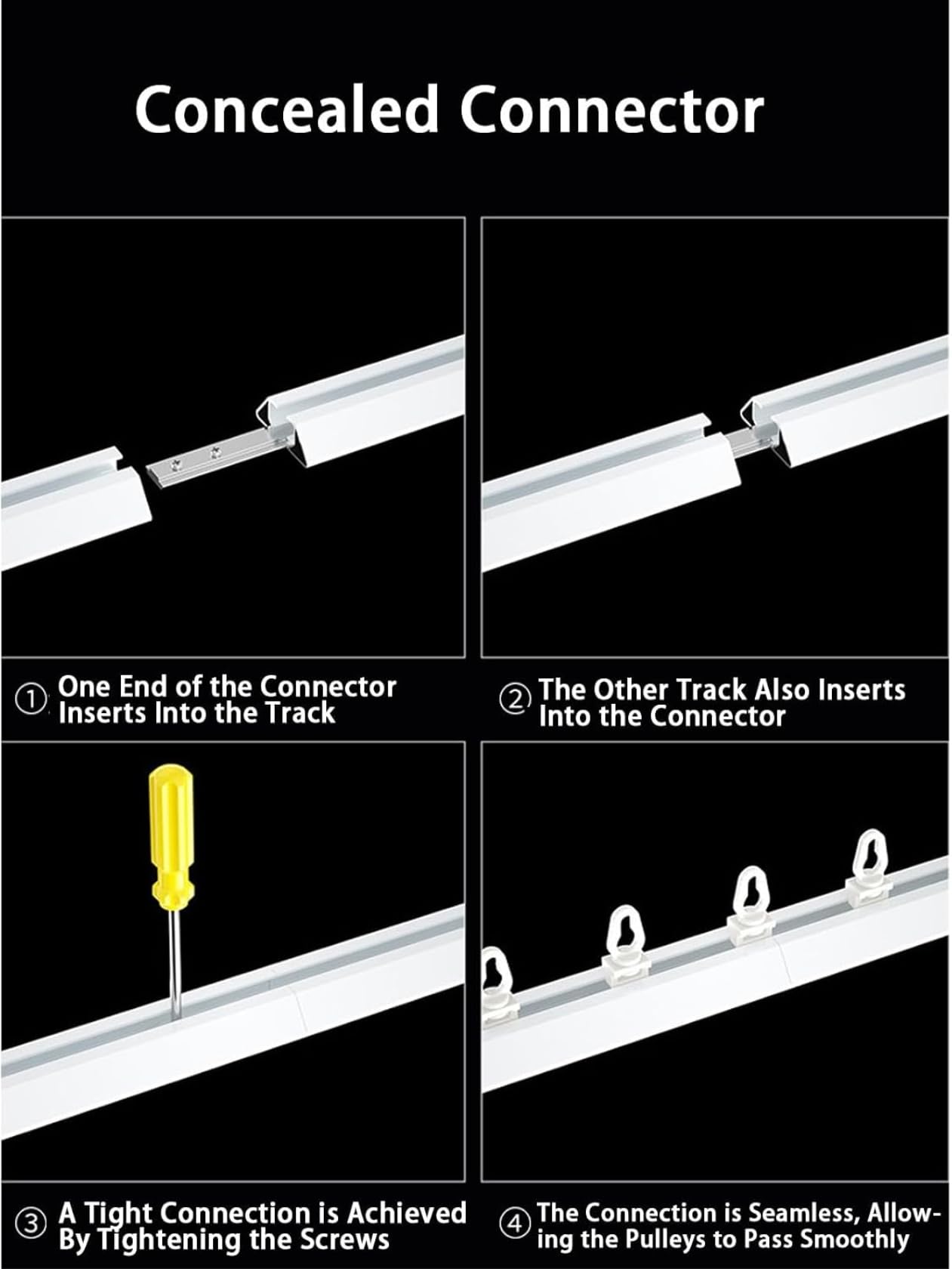 UltraThin Heavy Du Sliding ain s Silent Serpentine Track System per montaggio a soffitto e parete divisori perfetto per tende pieghettate e ains