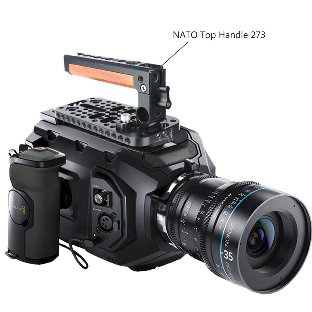 Camtree Blackmagic URSA Mini CNCカメラケージ三脚マウントあり形プレート、快適な肩パッドwithレールロッド、ロゼットアームスムーズなビデオ dwos6rj Rosette Side Plate (URSA Mini, URSA Mini Pro / 12K) – Wooden Camera