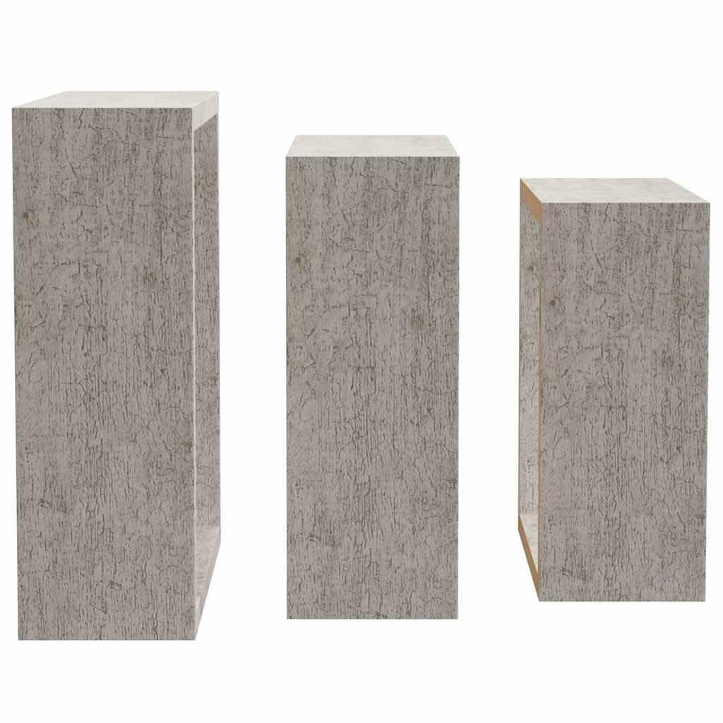 Juego de 3 estantes de pared de madera de densidad media flotantes con soporte invisible, 30, 27 y 24 cm, para salón, dormitorio, oficina, almacenamiento y decoración