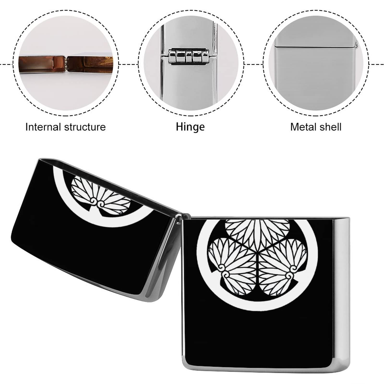 Amazon.co.jp: 戦国武将 徳川家康 家紋 家徽 ZIPPO兼用ケース ライター