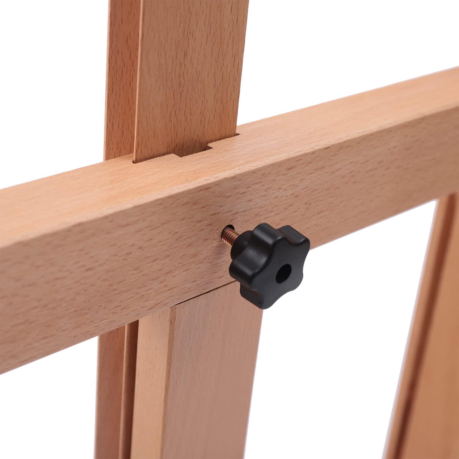 Caballete profesional de pintura plegable y de altura ajustable, caballete de madera, soporte para lienzo en 4 ruedas para bastidor de hasta 130 cm