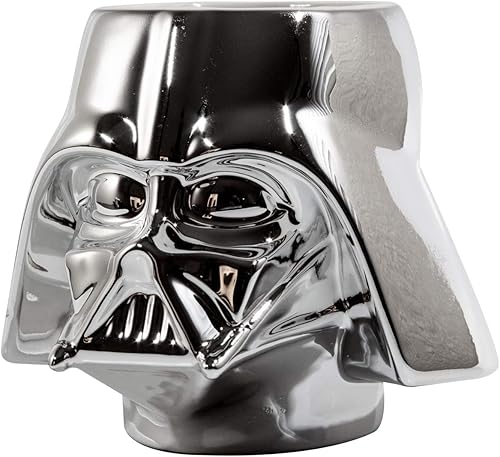 StarWars - Taza coleccionable de Darth Vader de Star Wars, moldeado en cromo
