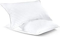 Vista 4 de Utopia Bedding - Almohadas de cama para dormir de tamaño estándar (blanco), juego de 2, calidad de hotel refrescante, para dormir de espalda, boca