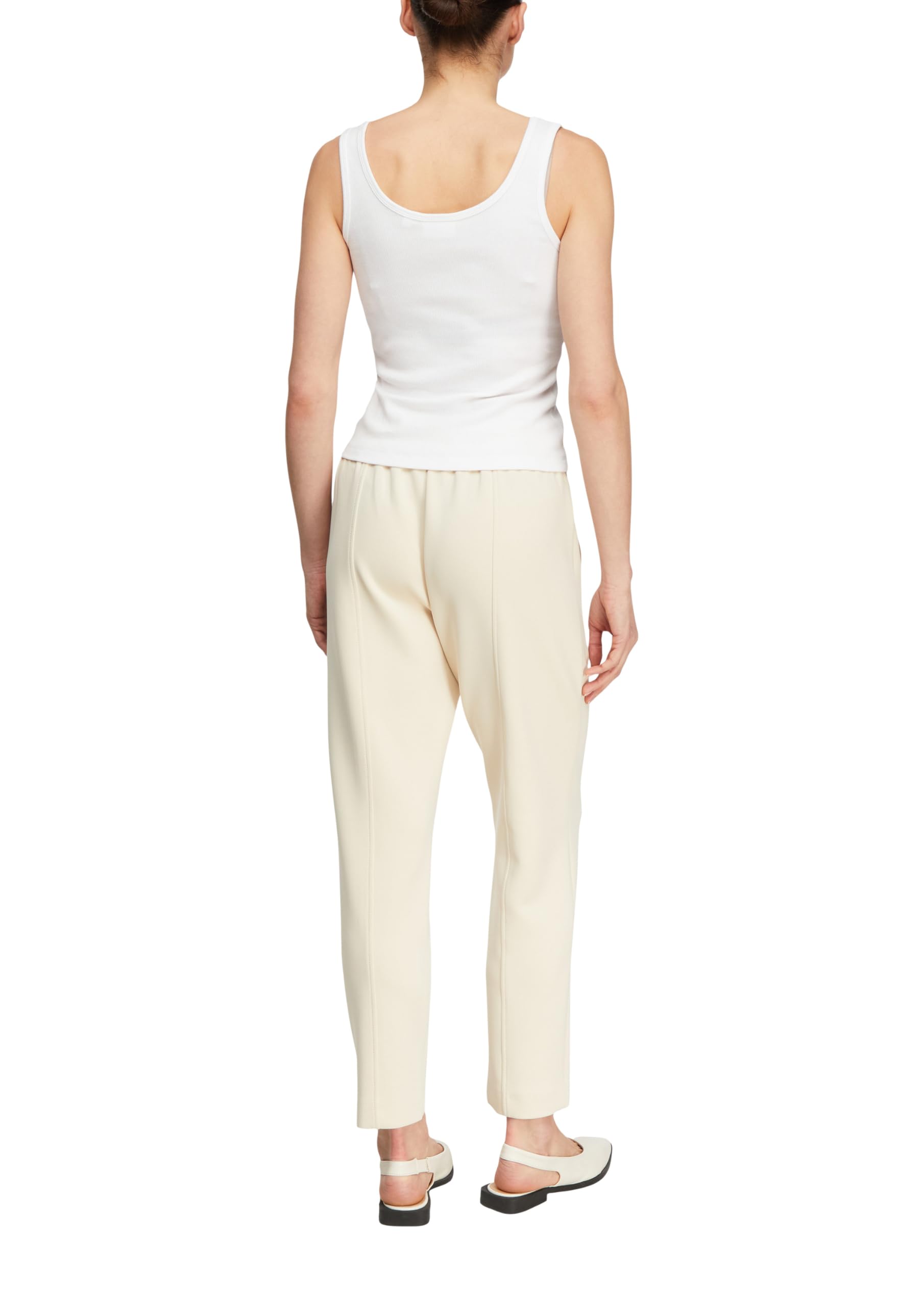 Comma Damen Hose Scuba-Jogpants mit Teilungsnähten