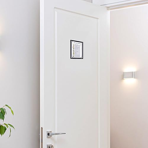 Miniatura 8 de CRUGLA Portarretratos magnéticos de 4 x 6 pulgadas para refrigerador, paquete de 12 unidades, hoja magnética modificada con parte trasera