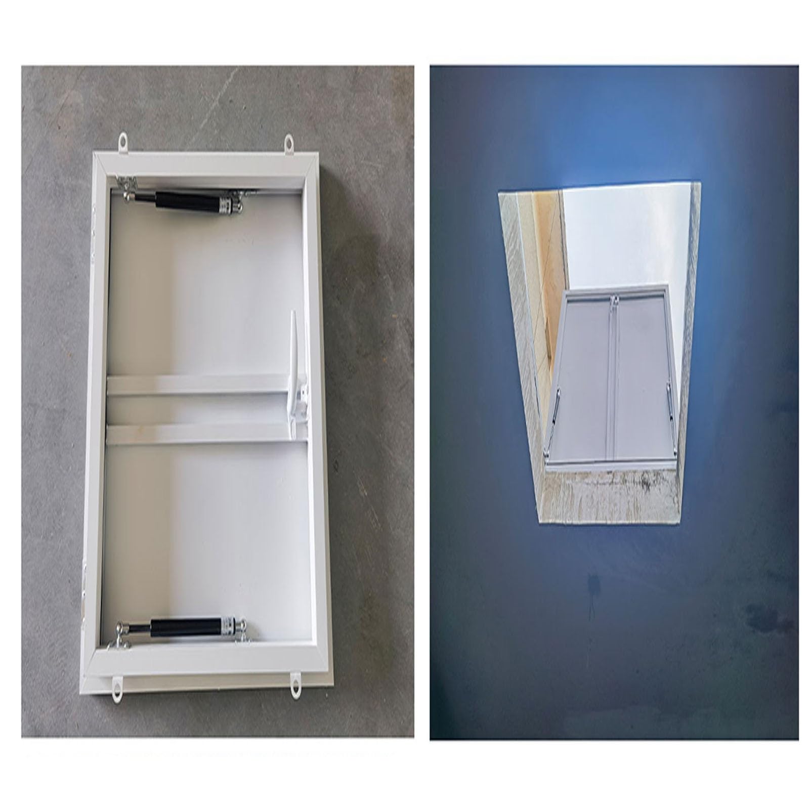 Osłona termiczna do włazów, D'Access Au Toit, żeliwne drzwi pułapkowe, 90 x 90 cm i odporna na warunki atmosferyczne, łatwy dostęp