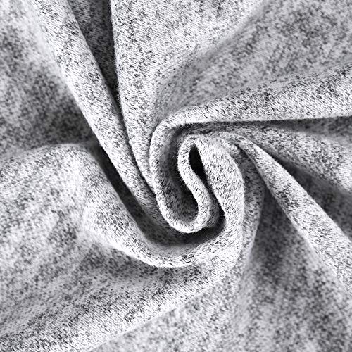 Artfish Women's Women Quarter Zip Casual Pullovers Lightweight Fleece Sweatshirts with Pockets (Grey, XX-Large)