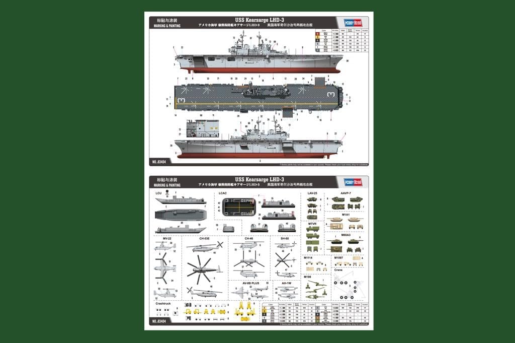 Hobby Boss USS Kearsarge LHD-3 Boat Model Building Kit