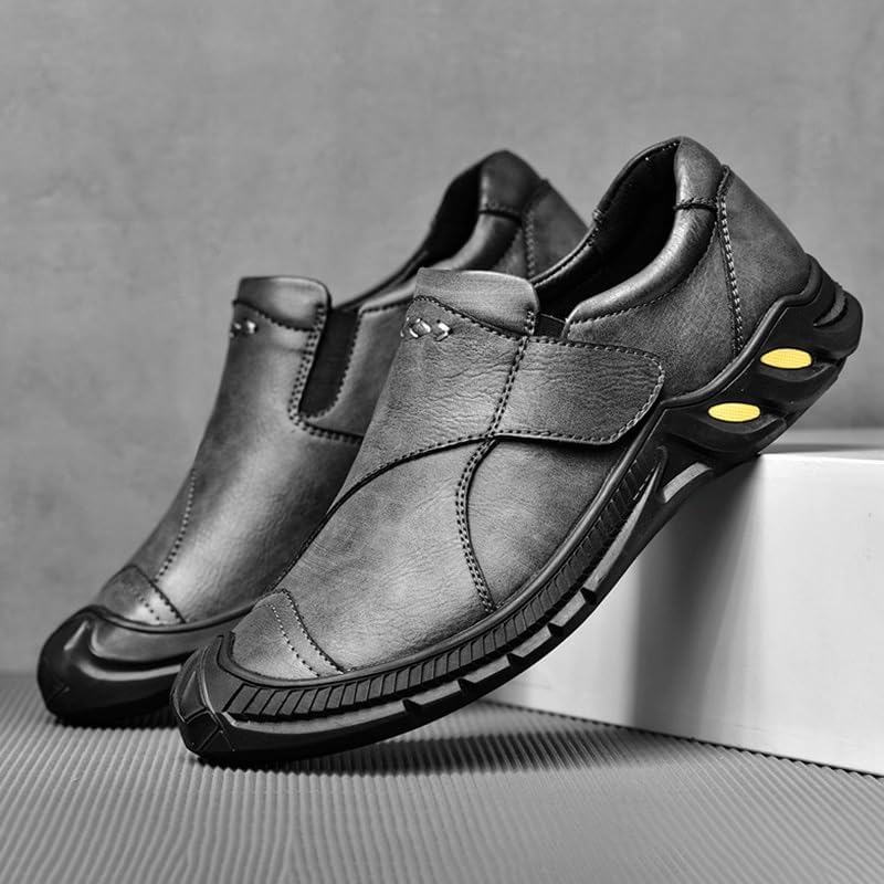Shoes Men's Fashionable Outdoor Slip-on Loafers Low-top Round-Toe Soft-Soled Oxford Shoes Men Casual Comfortable Shoes for Travel Shopping Driving