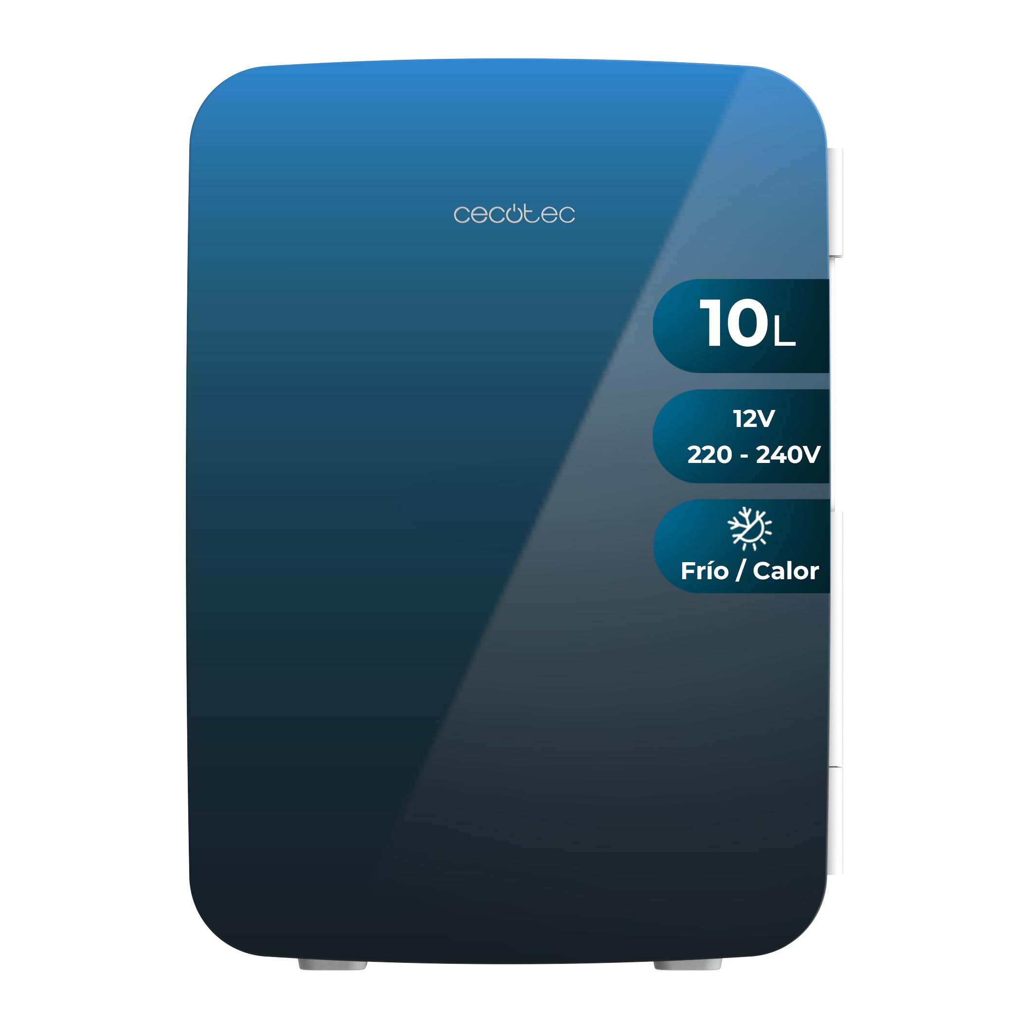 Cecotec Mini Nevera de 10L Bolero MiniCooling 10L Bahamas Pat 1. Funcionamiento 12V-220V, Compatible Coche y Caravanas, Función Enfriamiento y Calentamiento, Rango Temperatura 7-65º, Fácil Transporte