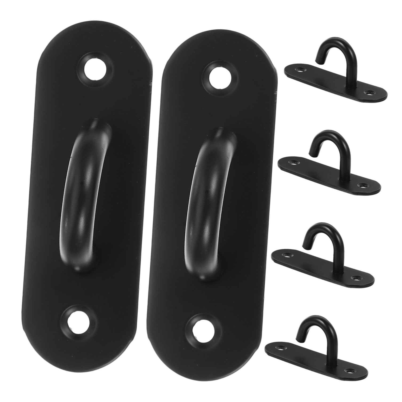 Gatuida 6 Piezas Anclajes Pared Acero Inoxidable para Bandas Resistencia Soporte Gimnasio Seguro Resistente Montaje Fácil para Entrenamiento Fuerza y Yoga Casa