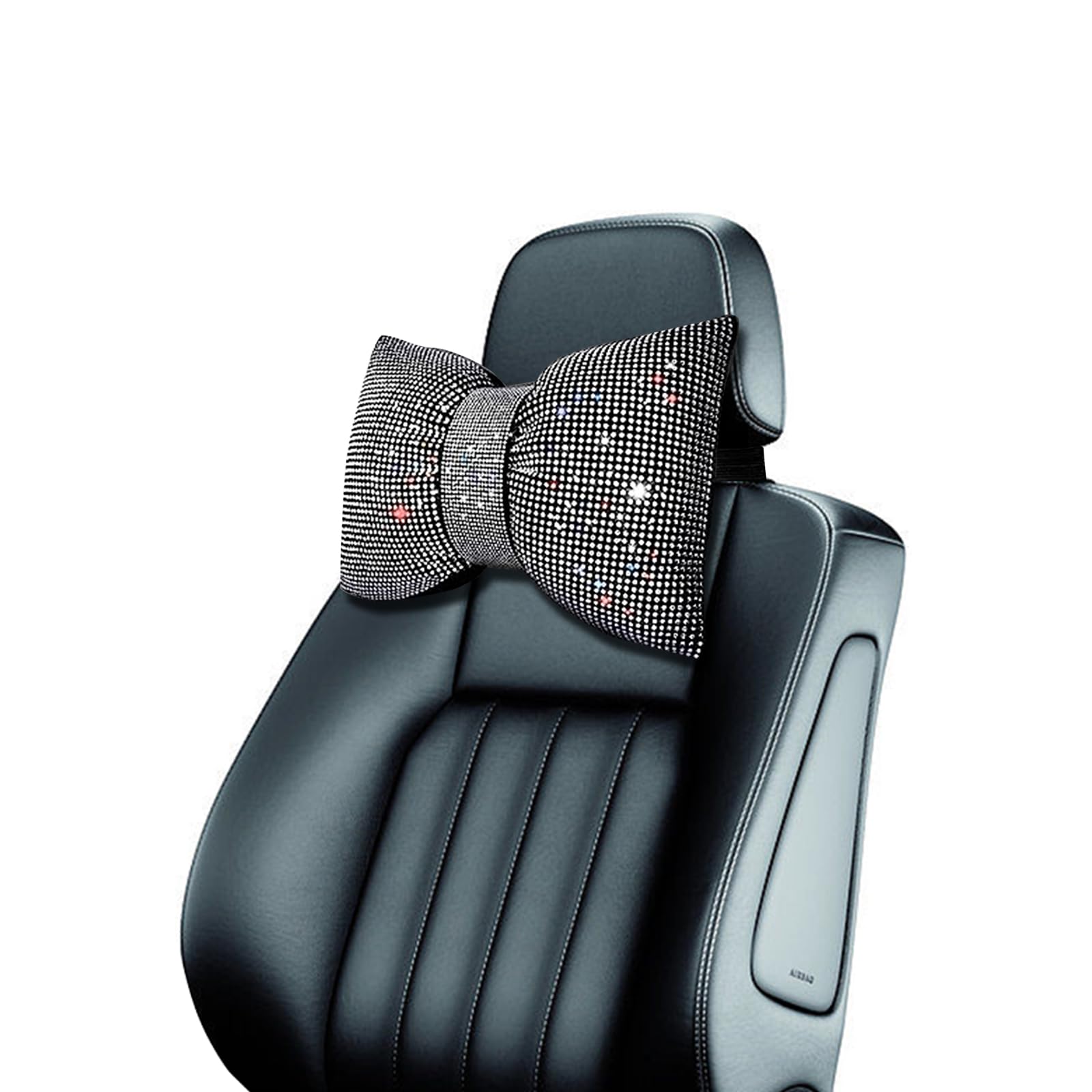 Surpassme 2PCS Rhinestone Car Headrest Neck Pillow Jamaica