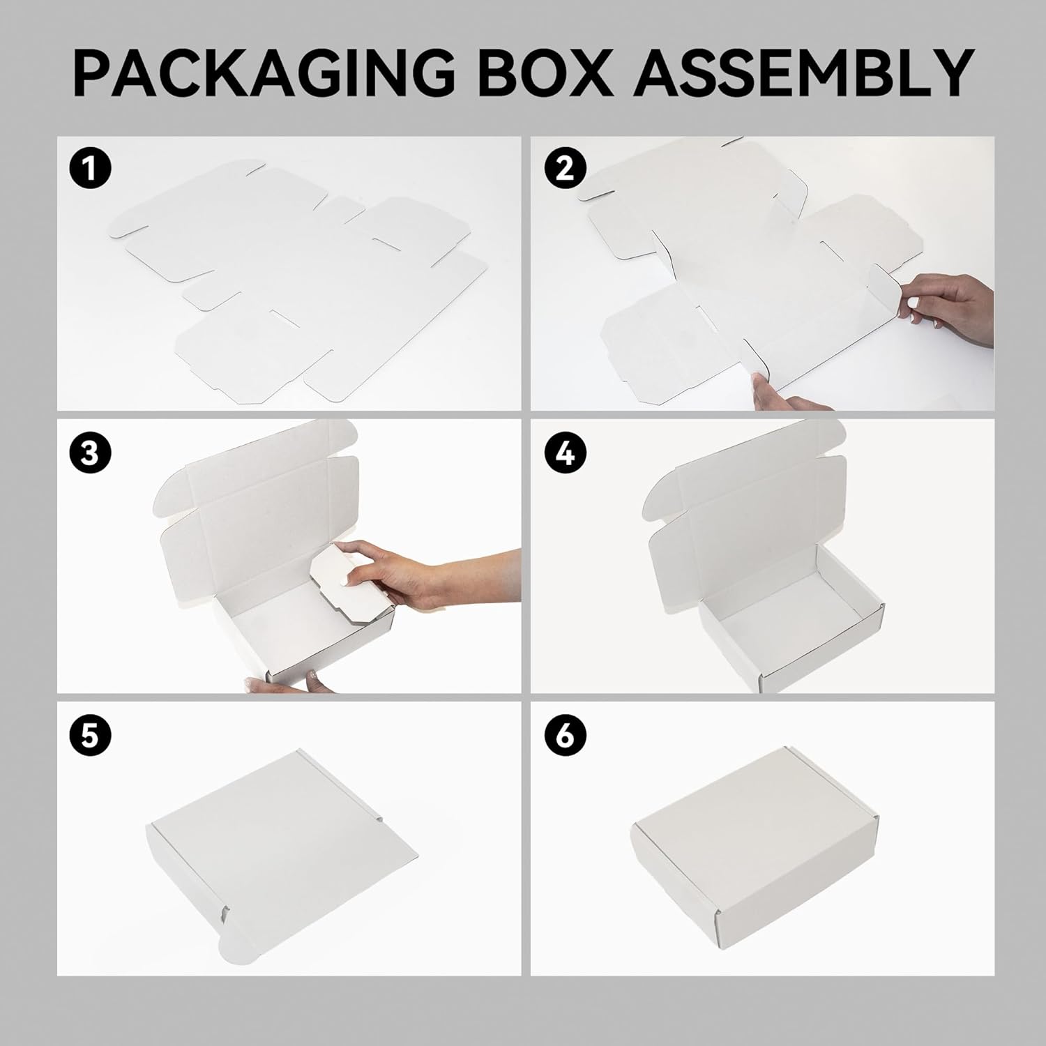 12x9x3 Shipping Boxes 20-Pack, White Corrugated Cardboard Boxes for Mailing, Shipping & Small Business Packaging