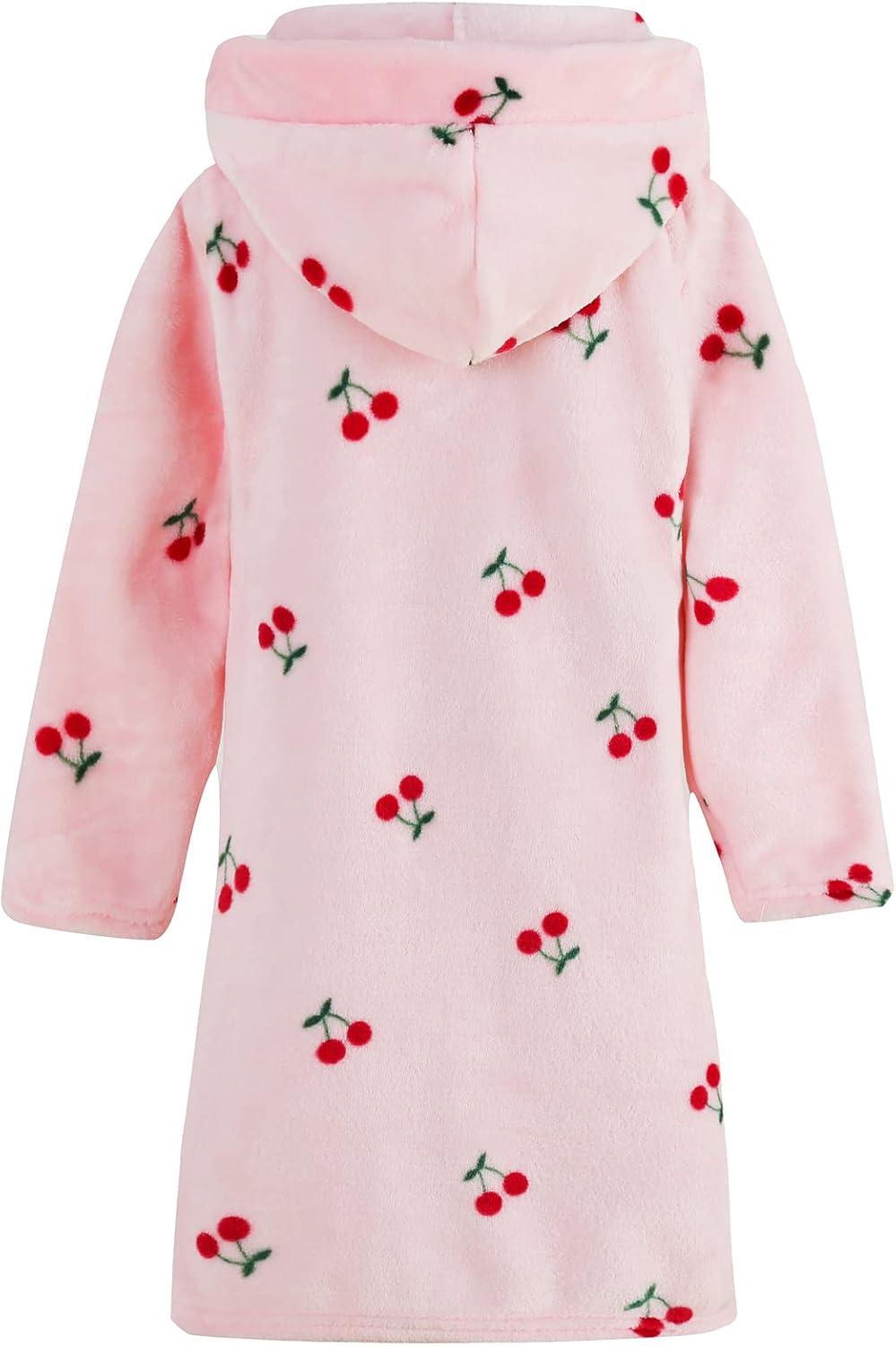 Umeyda Girls Fleece Hooded Robes, Warm Printed Bath Robe for Kids Soft Fuzzy Bathrobe for Gifts - Image 2