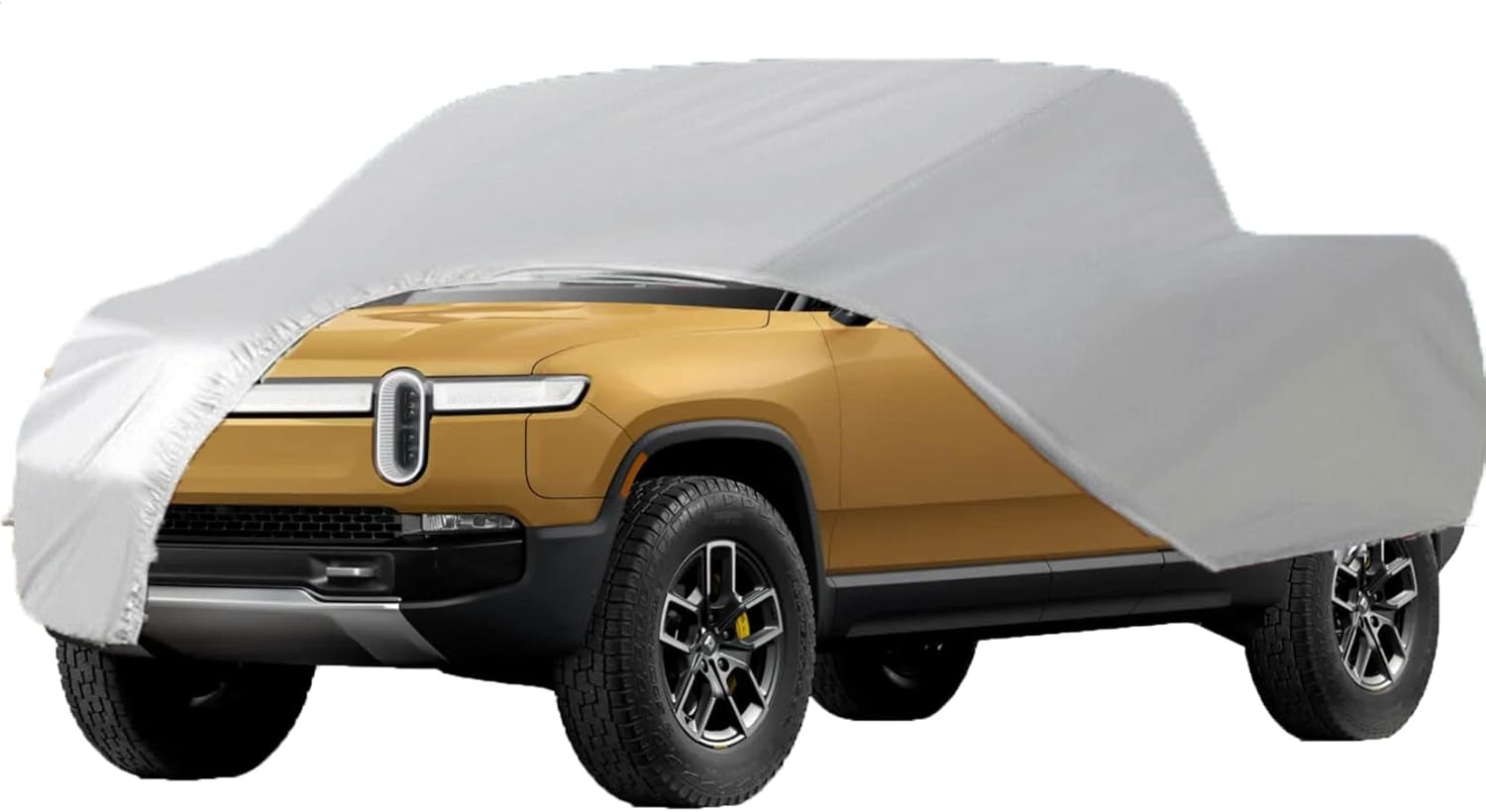 Full Coverage Car Cover All Weather Outdoor & Indoor Silver Pickup Truck Universal up to 210 L x 70 W x 65 H