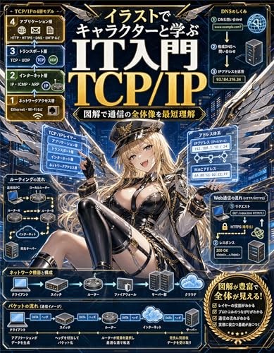 TCP IP Nyuumon: Zukai de Wakaru Network Kiso DNS HTTP TLS Security Cloud Troubleshooting Irasuto de Sokkou Rikai IT Nyuumon (Japanese Edition)
