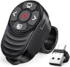 Finger Ring Wireless Presenter for Presentations Remote Control Laptop Powerpoint Rechargeable 2-in-1 USB Type C Presentation Remote Control Presenter Pointer for Windows Mac Linux