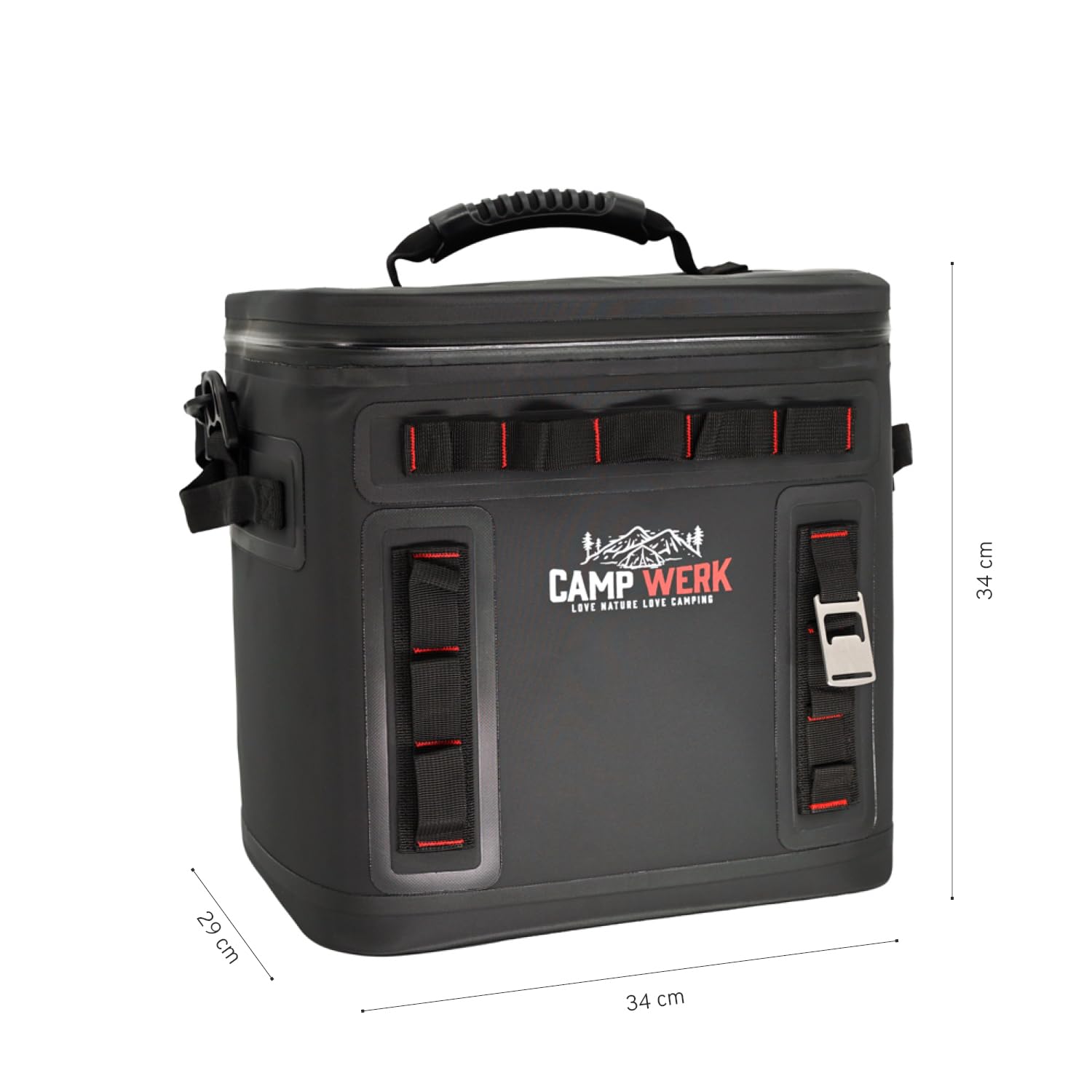 CAMPWERK 25L Kühltasche – Wasserdicht, isoliert & robust – Perfekt für Camping, Outdoor & Picknick