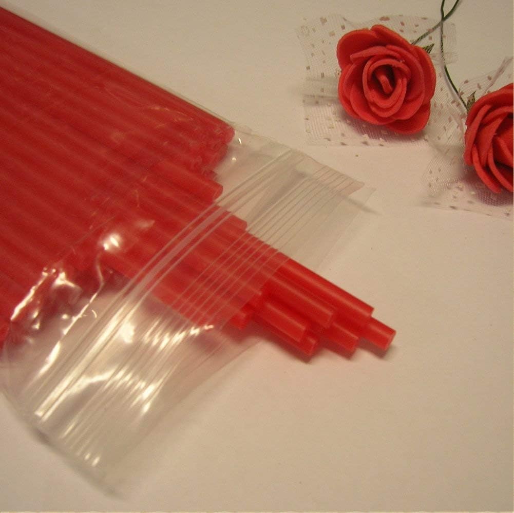 50 Plastic 150mm (6") x 3.5mm Green Lollipop Sticks for Cake Pops or Lollipop Candy