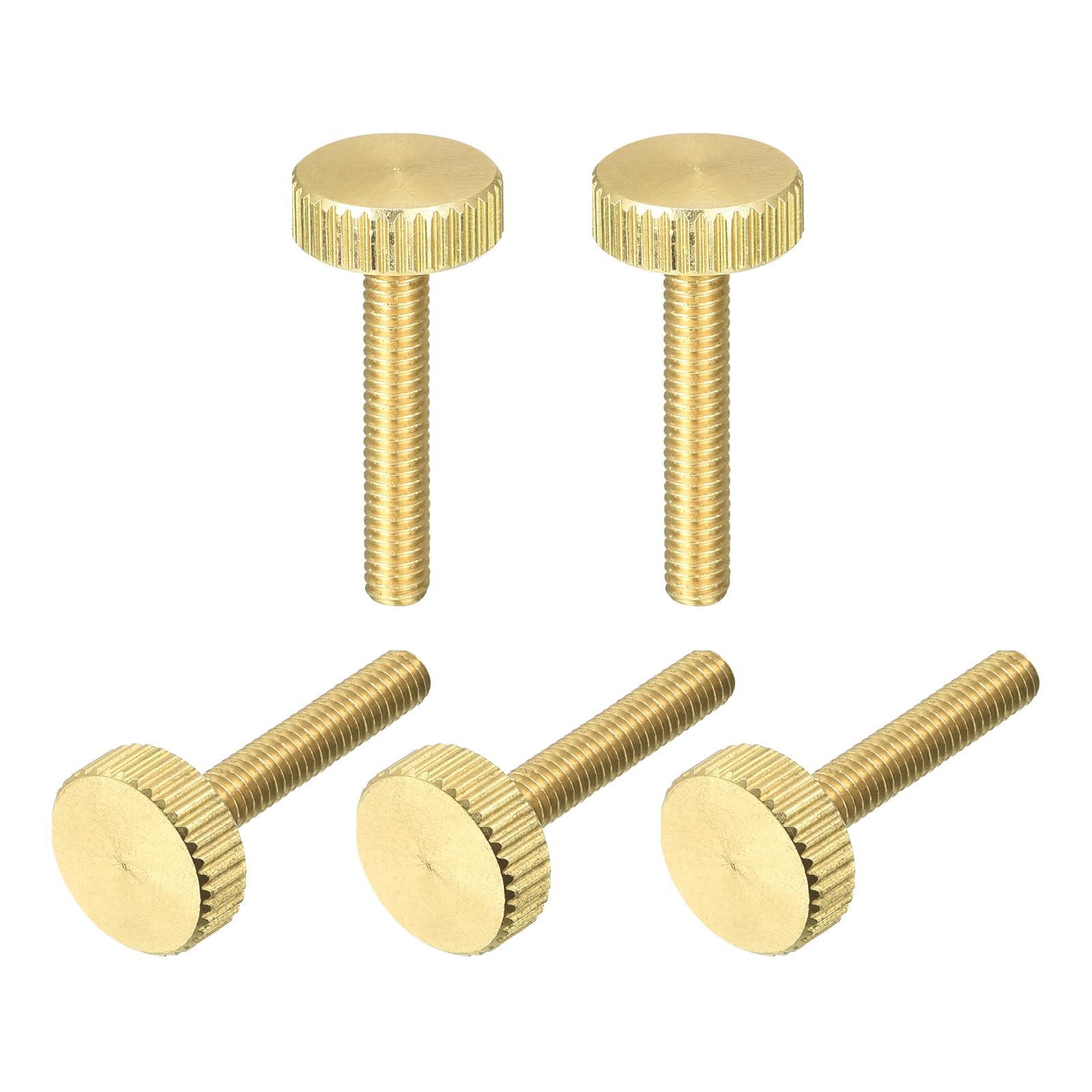 Brass Thumb Screws - M5 Knurled Fasteners -21