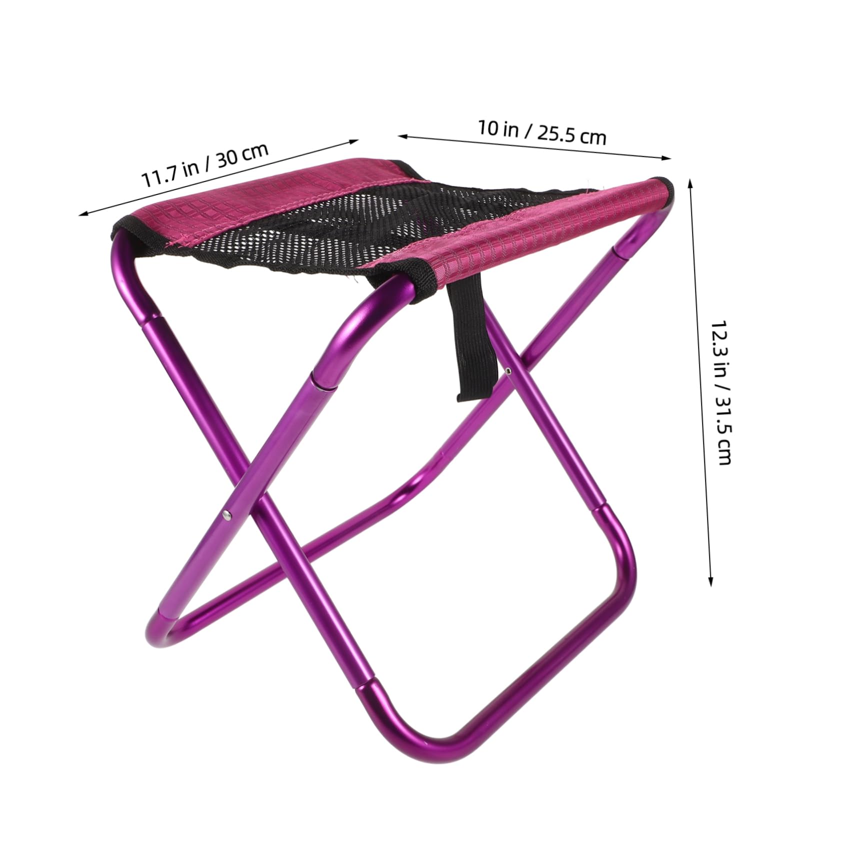 KICHOUSE Outdoor Folding Stool Portable Compact Fishing Chair Lightweight Camping Bench for Travel Picnics and Outdoor Activities Ultralight and Space Saving Design