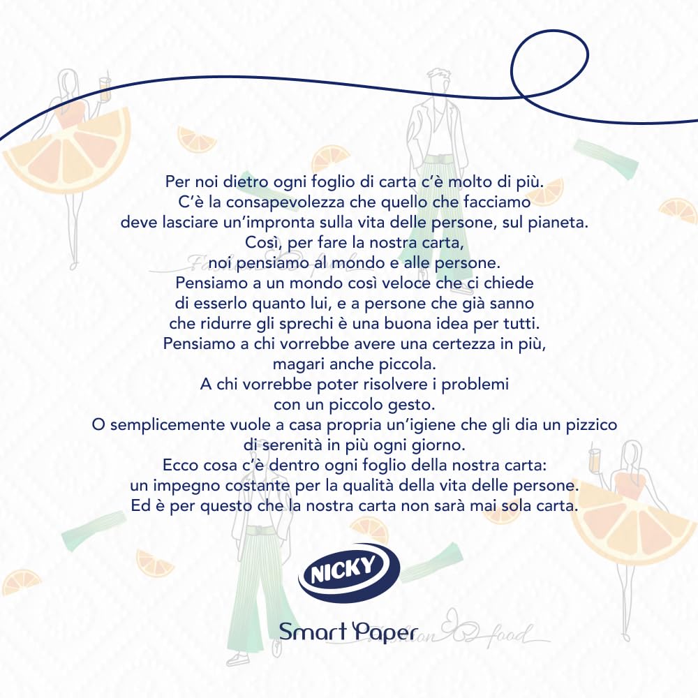 Nicky Fashion - 21 Rotoli di Carta Cucina, 50 Soffici Fogli a 3 Veli, 3 Diverse Fantasie per un Mix&Match in Diversi Colori, Massima Bellezza ed Assorbenza, Carta 100% Certificata FSC