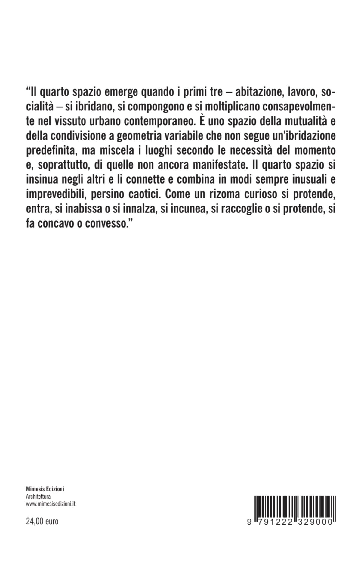 La città del quarto spazio