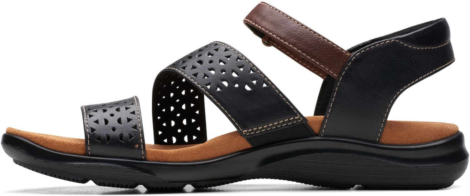 Clarks Kitly Way cuir noir 38.5 avec semelle amortissante confort