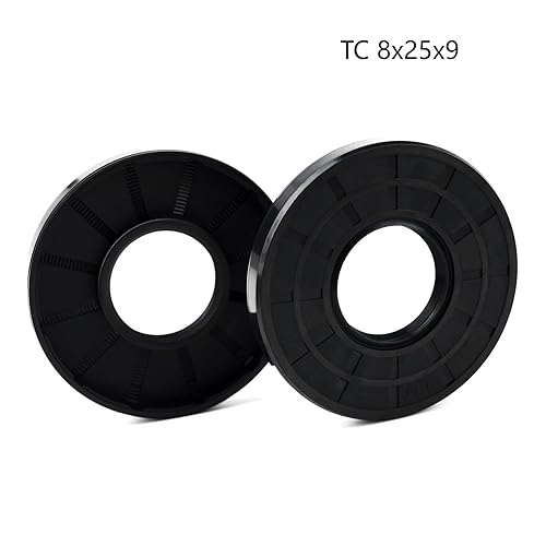 Miniatura 9 de XiKe 2 piezas de sello de aceite TC 0.591x0.984x0.276 in, sellos de doble labio de eje de goma de nitrilo