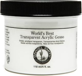 DANIEL SMITH Acrylic Gesso, 4oz Jar Transparent, 284060016
