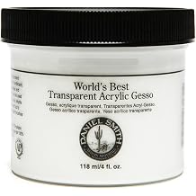 DANIEL SMITH Acrylic Gesso, 4oz Jar Transparent, 284060016
