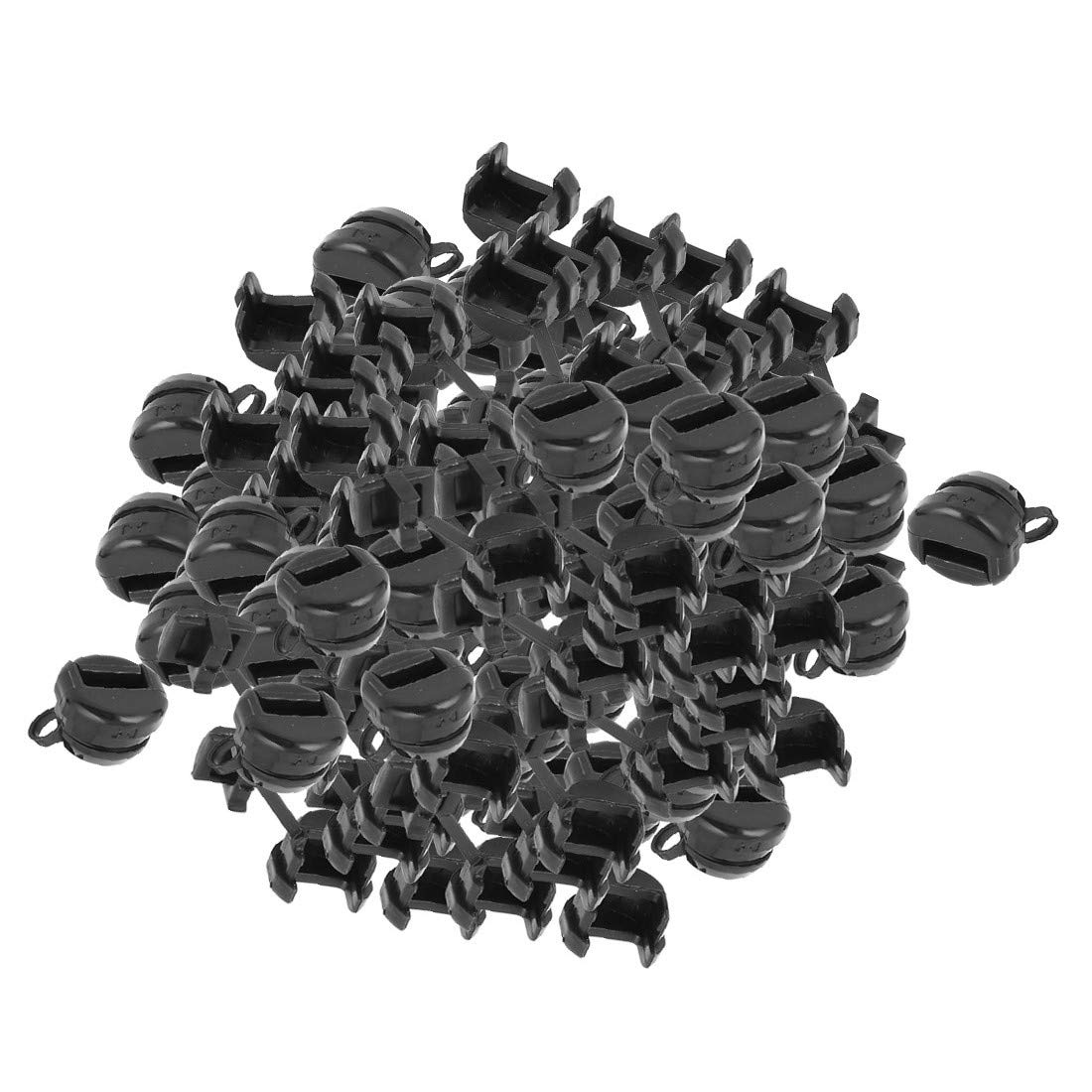 New Lon0167 100Pcs HDB-4k-4 Flat Cable Wire Strain Relief Bush Grommet 10.7mm Length(100Pcs HDB-4k-4 Flachkabel Zugentlastung Bush Tülle 10.7mm Länge