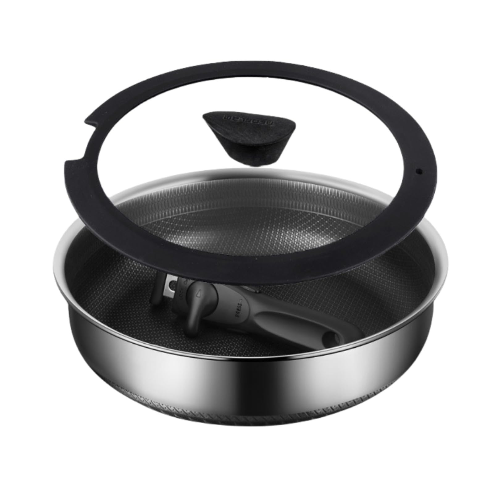 No-Coating Non Stick Frying Pans with Removable Handle