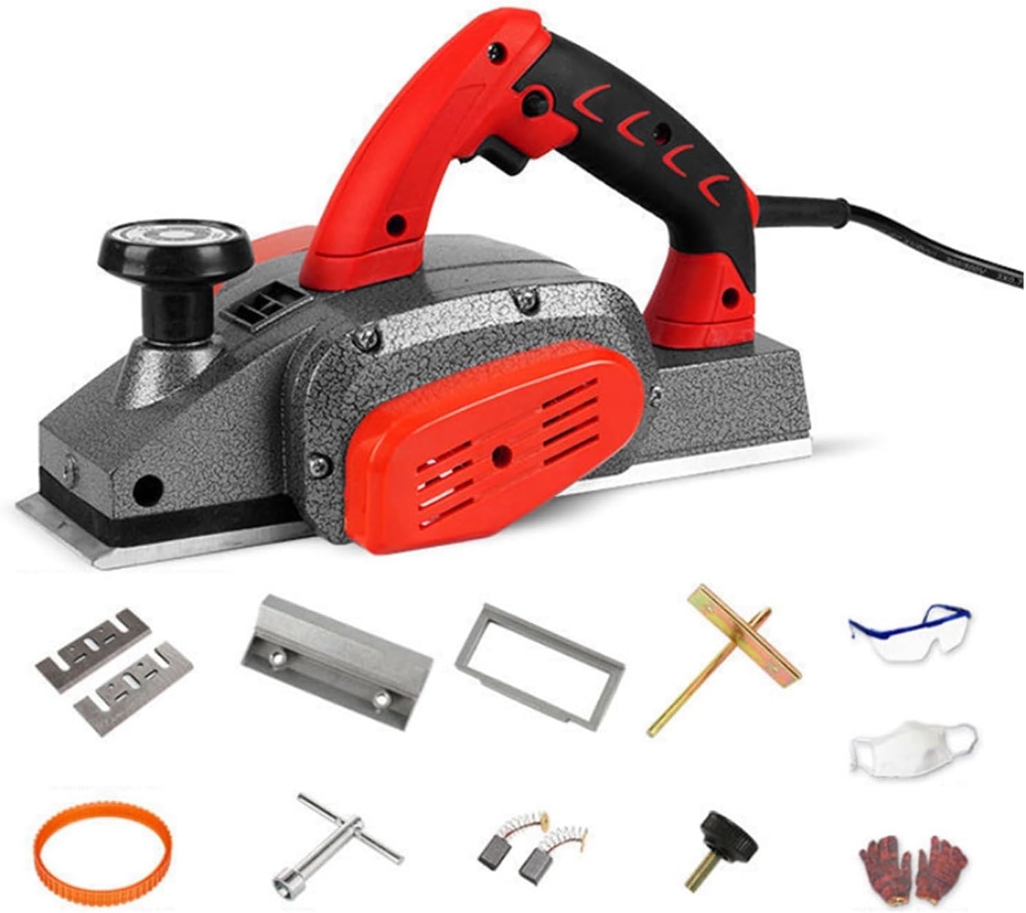 1100W Electric Woodworking Table, Portable Wood Planing Machine, Thickening, 28.5x7.5CM, 2MM Depth,Practicality