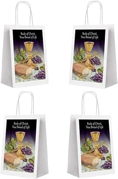 First Holy Communion Gift Bag for Boys or Girls, Pack of 12