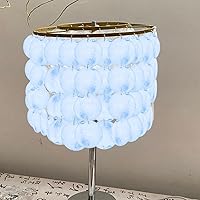 Vista 40 de GLEAVI Cowrie Shells 100pcs Round Shells Pieces Round Natural Capiz with 2 Hole, Polished Slice Accessory Capiz Pearl Coin Beads Charms for Jewelry