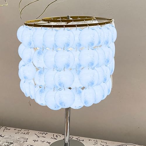 Miniatura 40 de GLEAVI Cowrie Shells 100pcs Round Shells Pieces Round Natural Capiz with 2 Hole, Polished Slice Accessory Capiz Pearl Coin Beads Charms for Jewelry