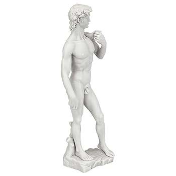 ミケランジェロ　ダビデ像　レプリカ　彫刻 Amazon.co.jp: ダビデ像 ダビデ樹脂像 ギリシャのミケランジェロ