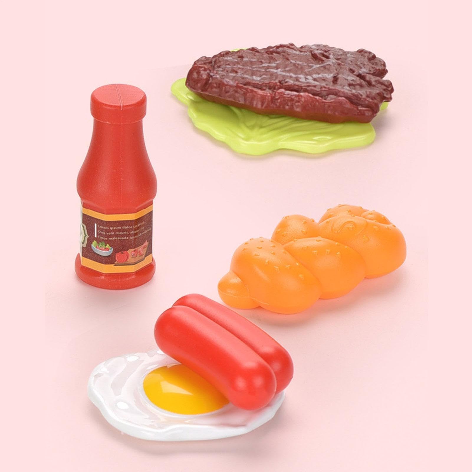 Bratpfanne, Bastelspielzeug für | Fake Foods, Spielset, fantasievolles Entwicklungsspielzeug, lustiges Lernspielzubehör für Kinder ab 3 Jahren