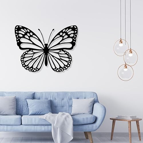 Miniatura 3 de Decoración de pared de mariposa de metal, mariposa de metal, arte de pared de mariposa de metal, arte de pared de metal, decoración de mariposa para