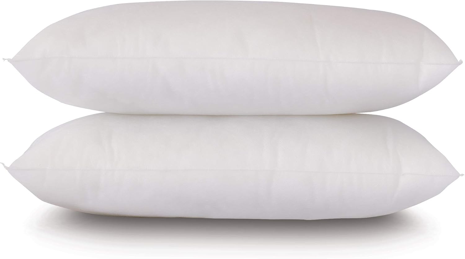 8x16 Outdoor Water Resistant Poly Rectangular Pillow Insert, Breathable Shell, Never Vacuum-Packed, Set of 2