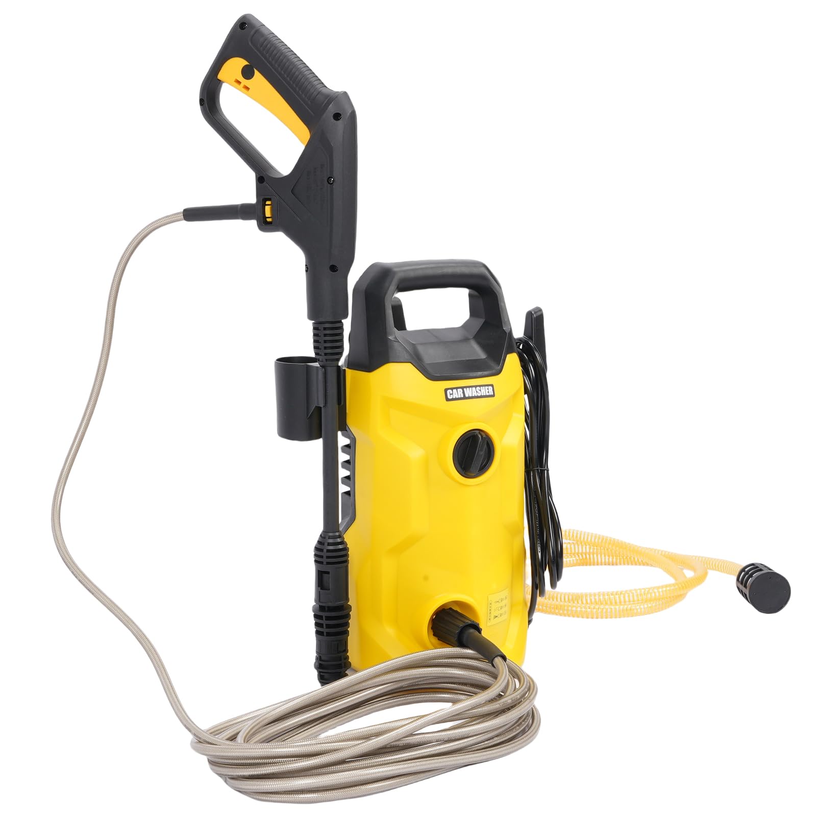 Generic Przenośna Elektryczna Myjka Ciśnieniowa 1160Psi Myjka Wysokociśnieniowa do Samochodów, Podjazdów, Tarasów, z Trybem Piany do Użytku Domowego (Wtyczka UE 250 V)