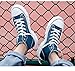 Classic Skate Style with On-Trend, Reinforced Cupsole, Cushioned Fit, Everyday Sneakers,Men's Fashion High Top Sneakers Stylish Comfortable Skateboarding Road Running Walking Shoes (Blue,9)