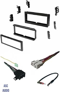 Single Din Car Stereo Kit, Wire Harness, and Antenna Adapter Made for Chevrolet GMC 1984-1989 Corvette, 1988-1991 Blazer, 1986-1988 Monte Carlo, 1989-1991 Suburban + More -No Factory Bose/Amp