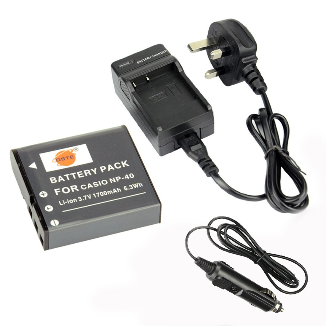 Solución al apagón de tu Casio Exilim con la batería NP-40 y adaptador de viaje para coche 8