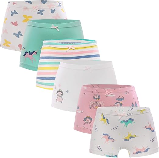 Boboking Soft 100 Cotton Girls' Panties Boyshort Little