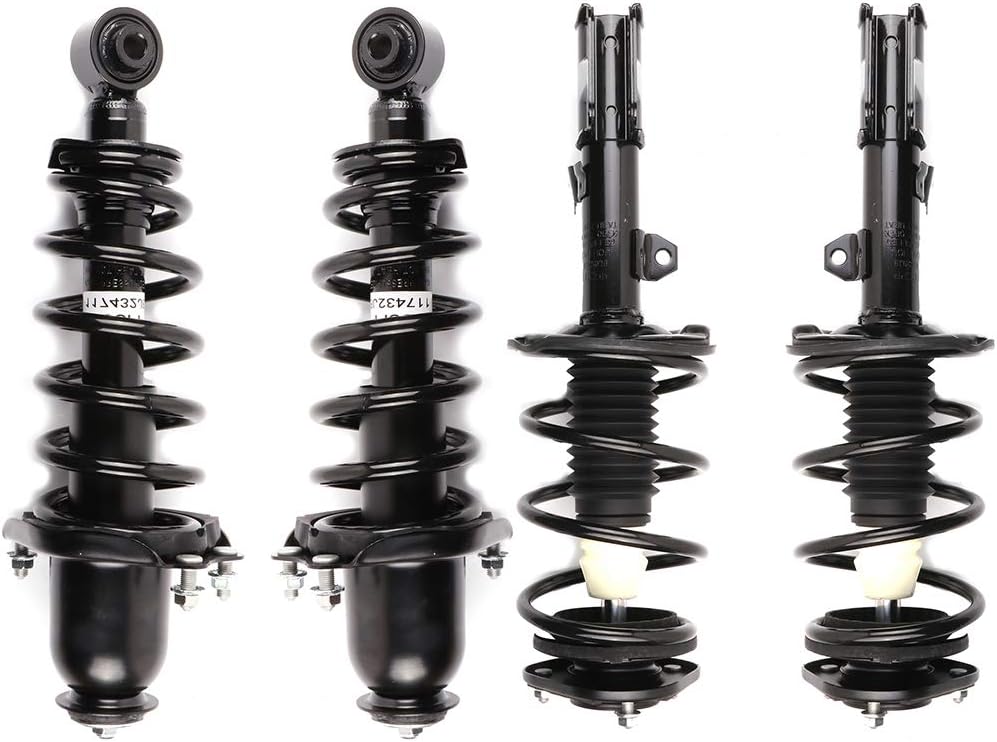 172391 172400L Front and Rear Struts Fit for 2005-2010 for Scion tC Complete Strut Spring Assemblies Shock Absorbers 4PCS FWD